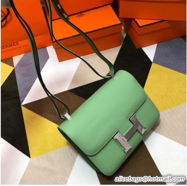 Famous Brand Hermes Original Espom Leather Constance Bag 5333 light green