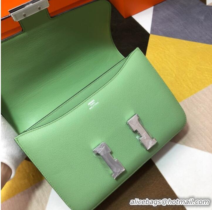 Famous Brand Hermes Original Espom Leather Constance Bag 5333 light green