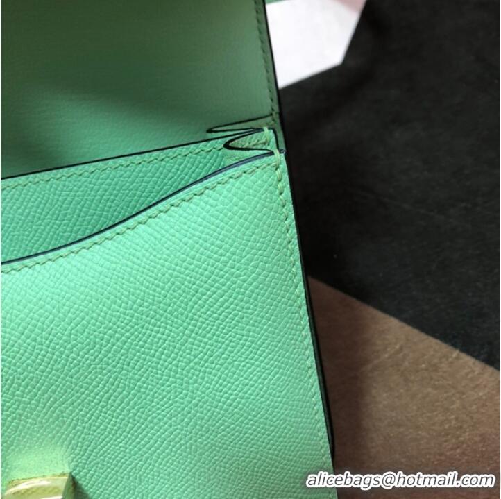 Famous Brand Hermes Original Espom Leather Constance Bag 5333 light green