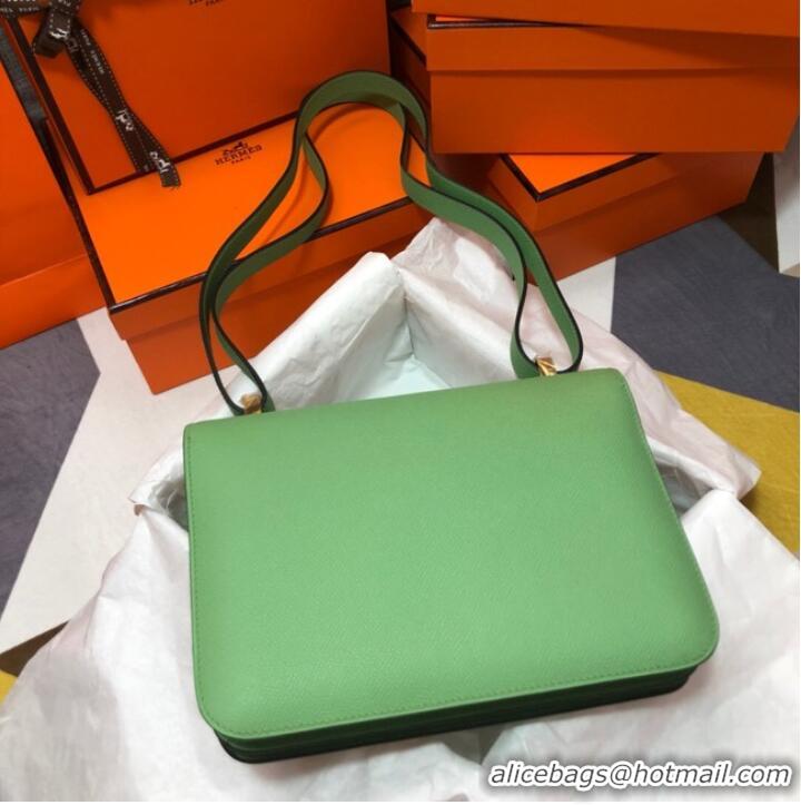 Famous Brand Hermes Original Espom Leather Constance Bag 5333 light green