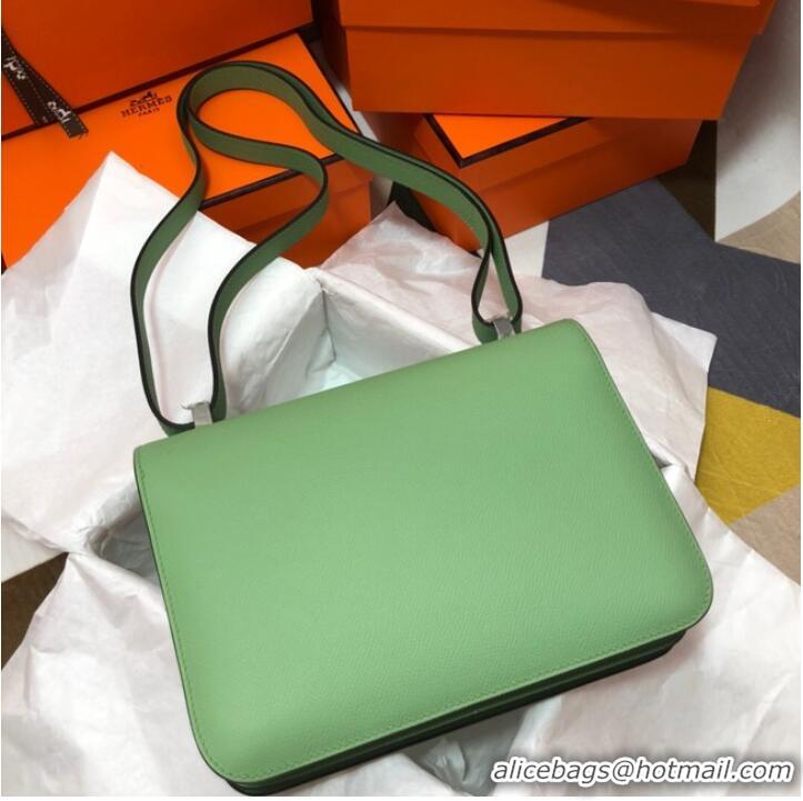 Famous Brand Hermes Original Espom Leather Constance Bag 5333 light green