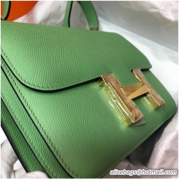 Famous Brand Hermes Original Espom Leather Constance Bag 5333 light green