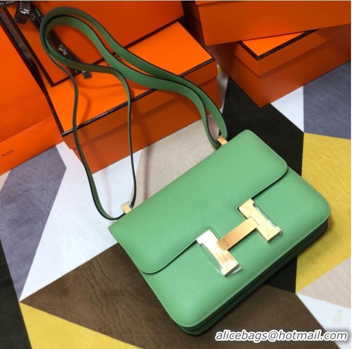 Famous Brand Hermes Original Espom Leather Constance Bag 5333 light green