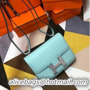 Chic Cheap Hermes Original Espom Leather Constance Bag 5333 sky blue