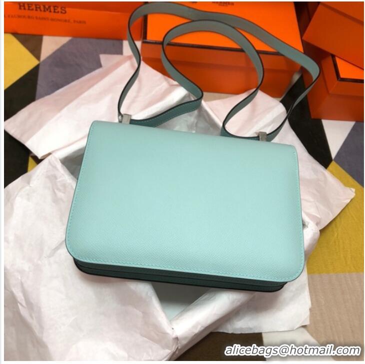 Chic Cheap Hermes Original Espom Leather Constance Bag 5333 sky blue