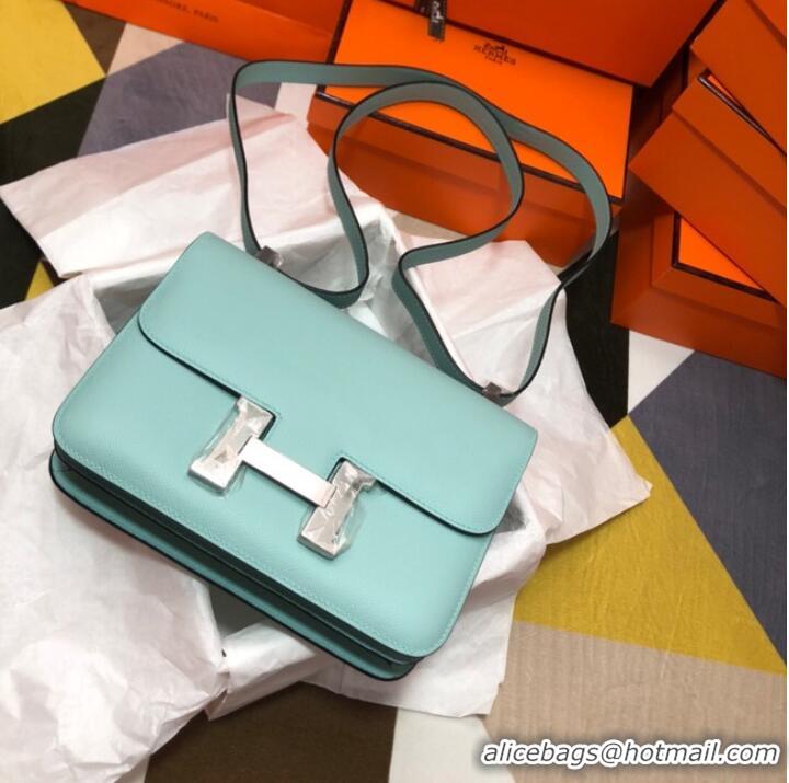 Chic Cheap Hermes Original Espom Leather Constance Bag 5333 sky blue