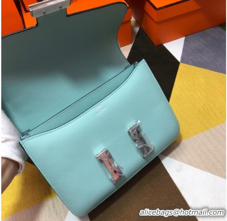 Chic Cheap Hermes Original Espom Leather Constance Bag 5333 sky blue