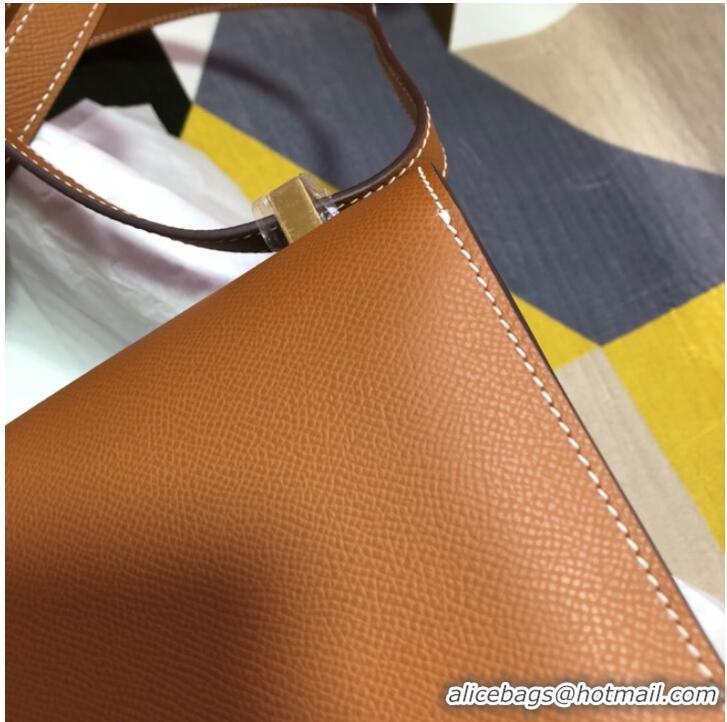 Super Quality Hermes Original Espom Leather Constance Bag 5333 brown