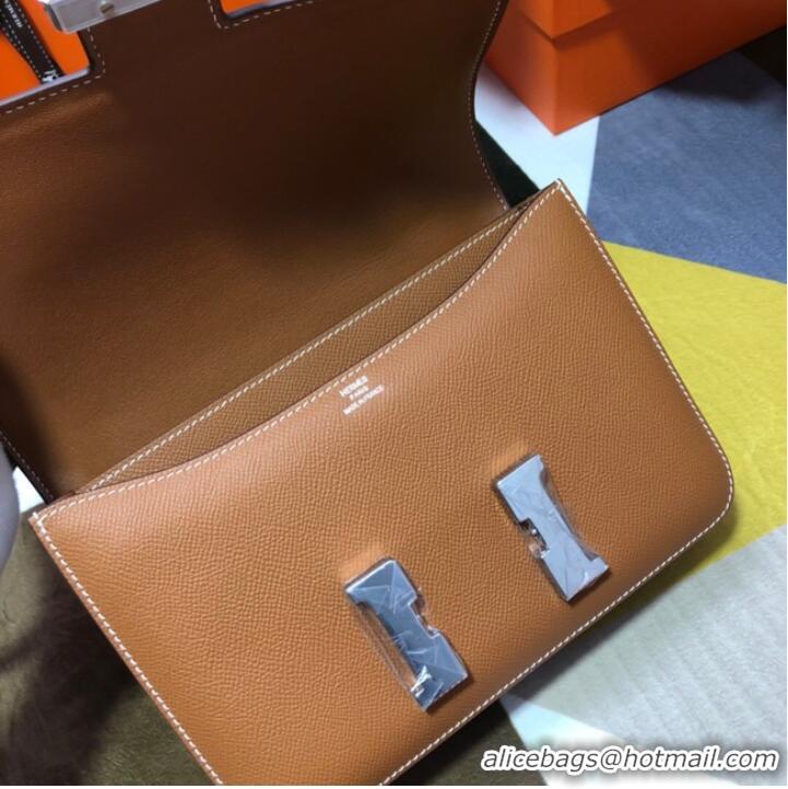 Super Quality Hermes Original Espom Leather Constance Bag 5333 brown