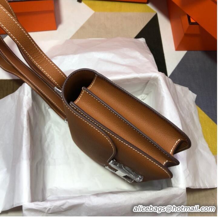 Super Quality Hermes Original Espom Leather Constance Bag 5333 brown