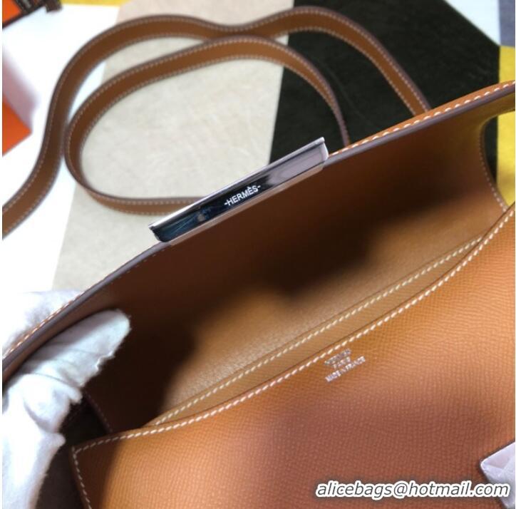 Super Quality Hermes Original Espom Leather Constance Bag 5333 brown