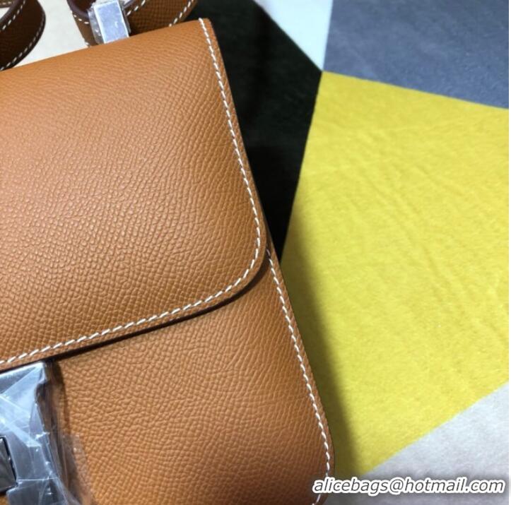 Super Quality Hermes Original Espom Leather Constance Bag 5333 brown