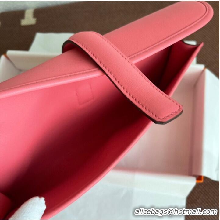 Low Cost Hermes Original jige swift Leather Clutch 37088 cherry blossoms