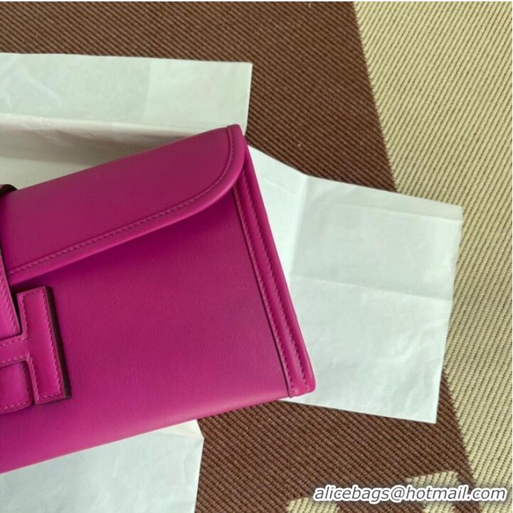 Most Popular Hermes Original jige swift Leather Clutch 37088 rose