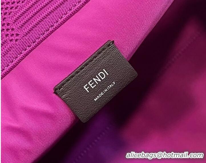 New Style FENDI SHOPPER Canvas Bag FF63259 Fuchsia