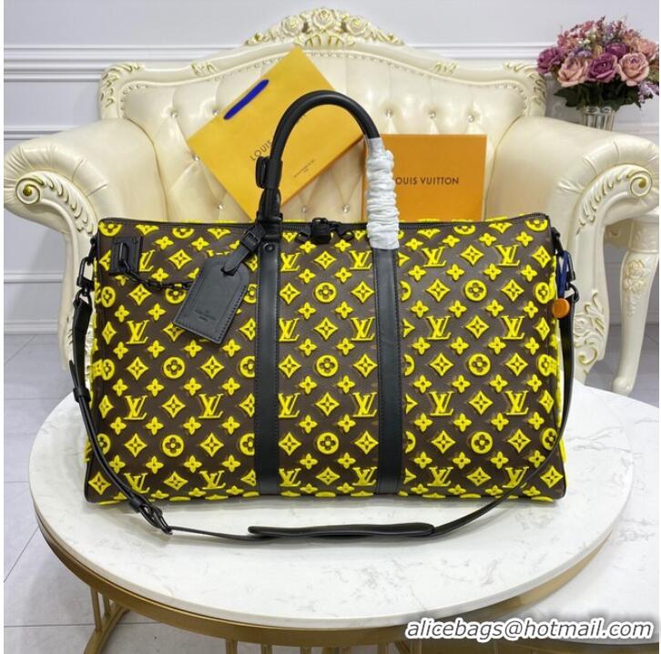 Stylish Grade Louis Vuitton KEEPALL BANDOULIERE 50 M45069 yellow