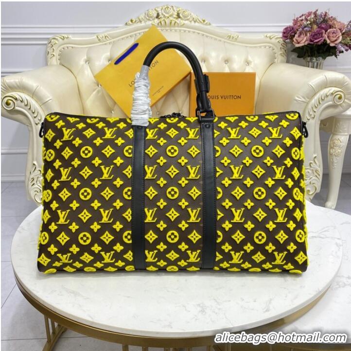 Stylish Grade Louis Vuitton KEEPALL BANDOULIERE 50 M45069 yellow