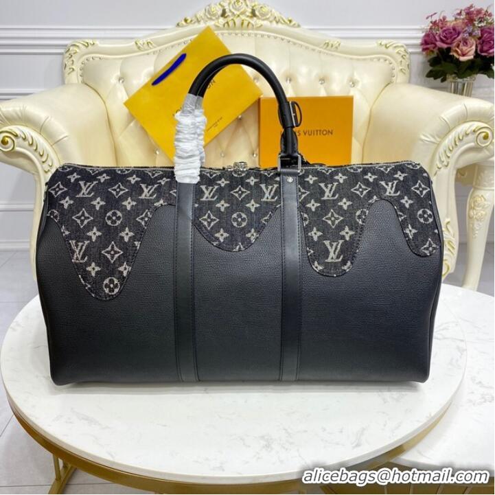 Well Crafted Louis Vuitton KEEPALL BANDOULIERE 50 M45975 black