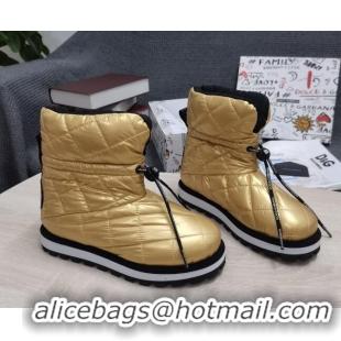 Best Price Dolce & Gabbana DG Down Snow Ankle Boots Gold 121511