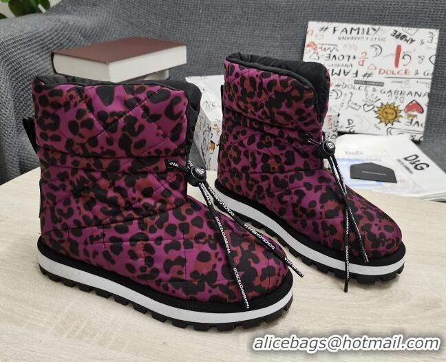 Unique Grade Dolce & Gabbana DG Down Snow Ankle Boots 121511 Pink