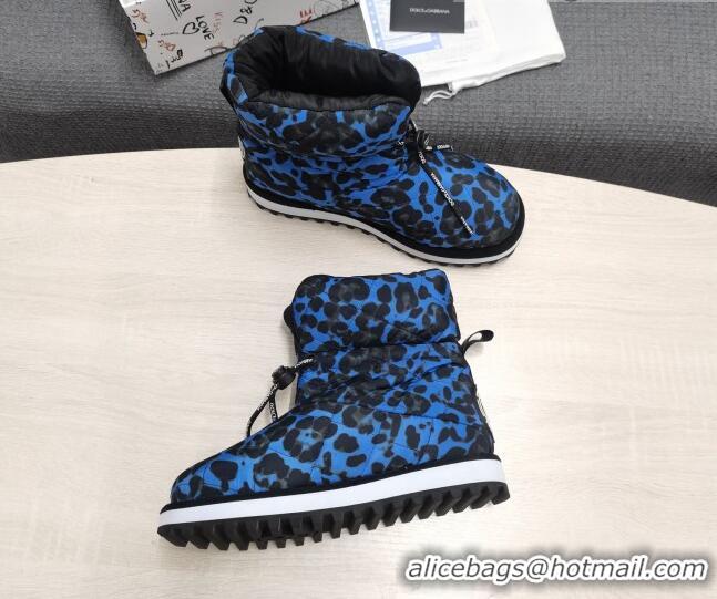 Low Price Dolce & Gabbana DG Down Snow Ankle Boots 121511 Blue