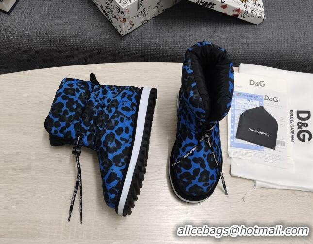 Low Price Dolce & Gabbana DG Down Snow Ankle Boots 121511 Blue