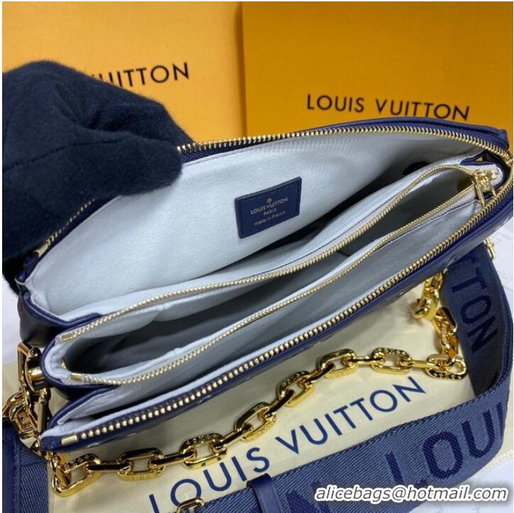 Top Quality Louis Vuitton COUSSIN PM M58626 Royal blue & white