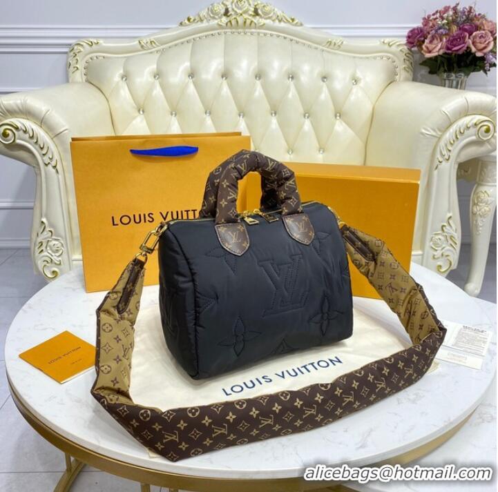 Top Grade Louis Vuitton SPEEDY BANDOULIERE 25 M59009 black