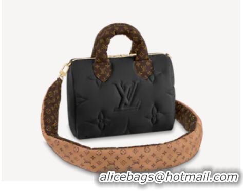 Top Grade Louis Vuitton SPEEDY BANDOULIERE 25 M59009 black