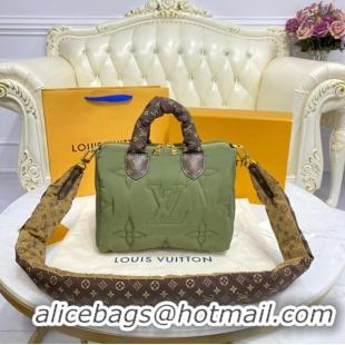 Buy Discount Louis Vuitton SPEEDY BANDOULIERE 25 M59009 Khaki Green