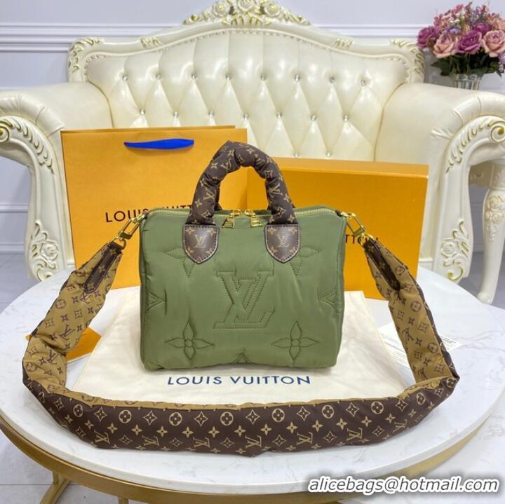 Buy Discount Louis Vuitton SPEEDY BANDOULIERE 25 M59009 Khaki Green