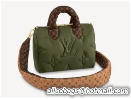 Buy Discount Louis Vuitton SPEEDY BANDOULIERE 25 M59009 Khaki Green