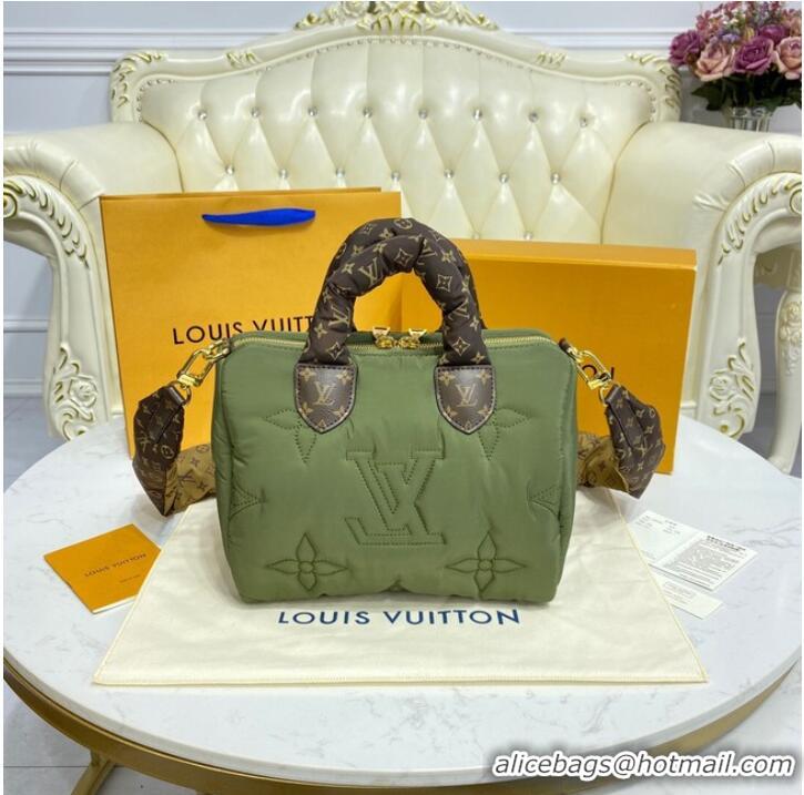 Buy Discount Louis Vuitton SPEEDY BANDOULIERE 25 M59009 Khaki Green