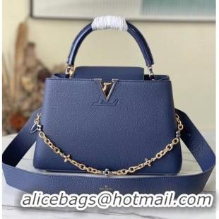 Buy Fashionable Louis Vuitton CAPUCINES MM M59209 Navy Blue