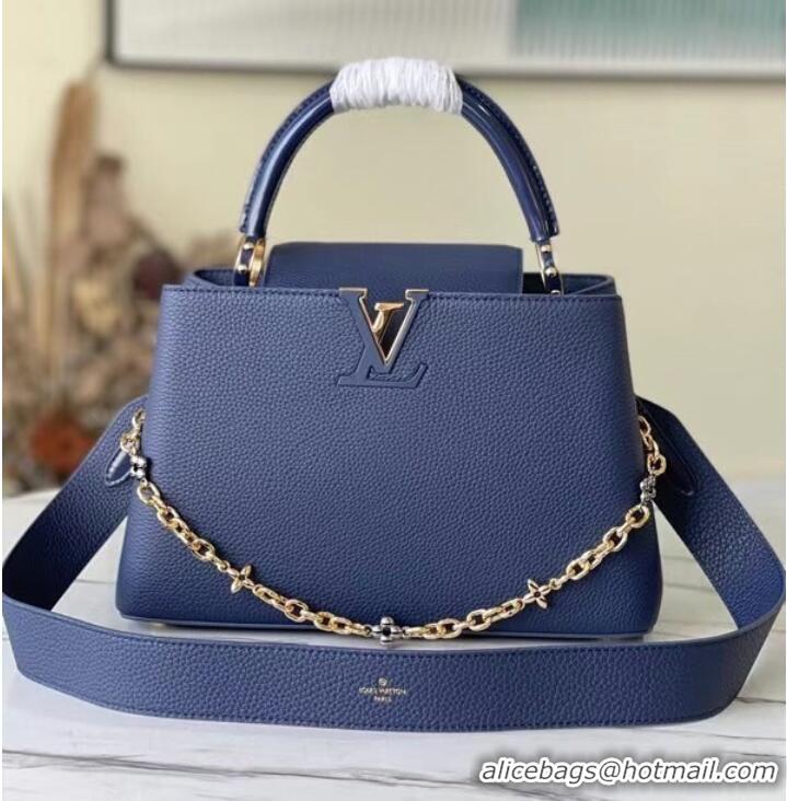 Buy Fashionable Louis Vuitton CAPUCINES MM M59209 Navy Blue