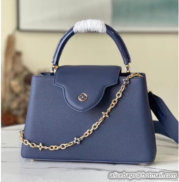 Buy Fashionable Louis Vuitton CAPUCINES MM M59209 Navy Blue