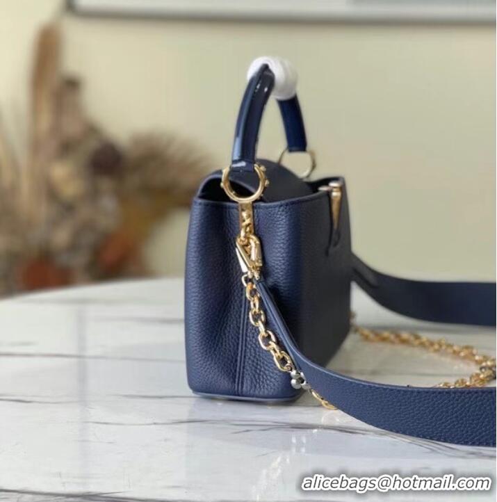 Famous Brand Louis Vuitton CAPUCINES MINI M59065 Navy Blue