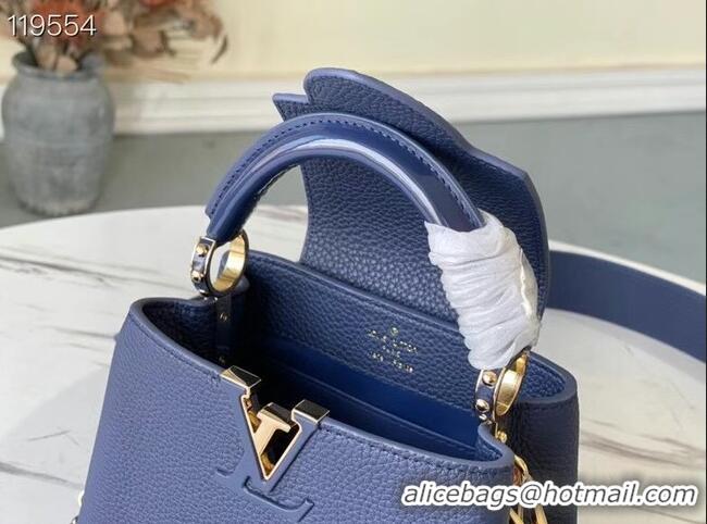 Famous Brand Louis Vuitton CAPUCINES MINI M59065 Navy Blue