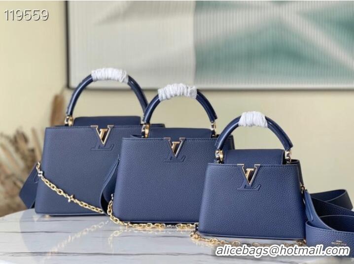 Famous Brand Louis Vuitton CAPUCINES MINI M59065 Navy Blue