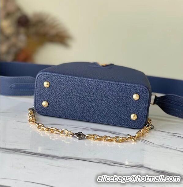 Famous Brand Louis Vuitton CAPUCINES MINI M59065 Navy Blue