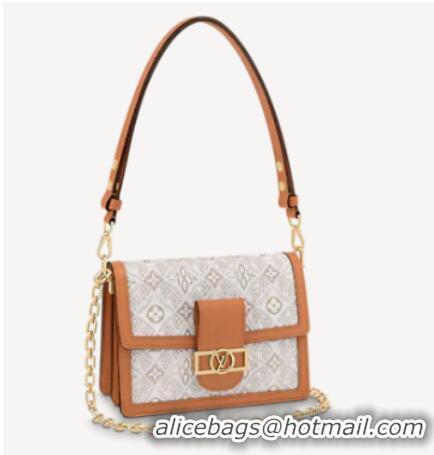 Buy Discount Louis Vuitton DAUPHINE MM M59483 Ecru & Caramel