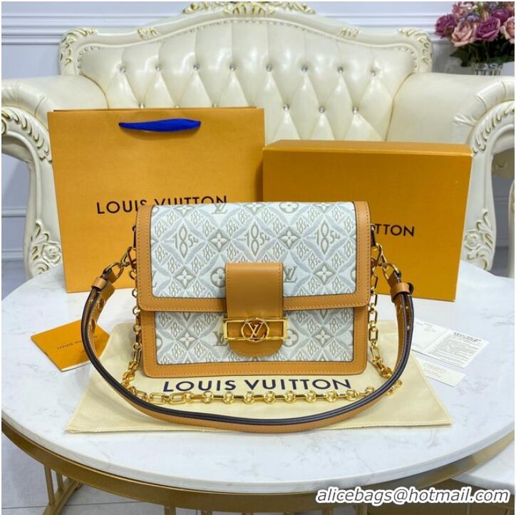 Buy Discount Louis Vuitton DAUPHINE MM M59483 Ecru & Caramel