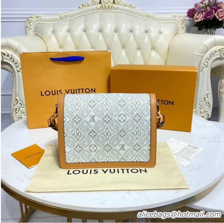 Buy Discount Louis Vuitton DAUPHINE MM M59483 Ecru & Caramel