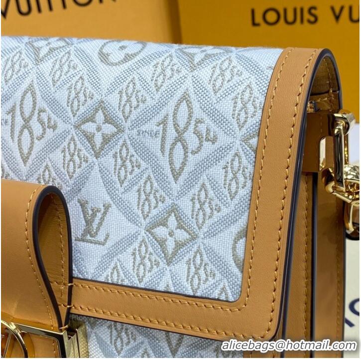 Buy Discount Louis Vuitton DAUPHINE MM M59483 Ecru & Caramel