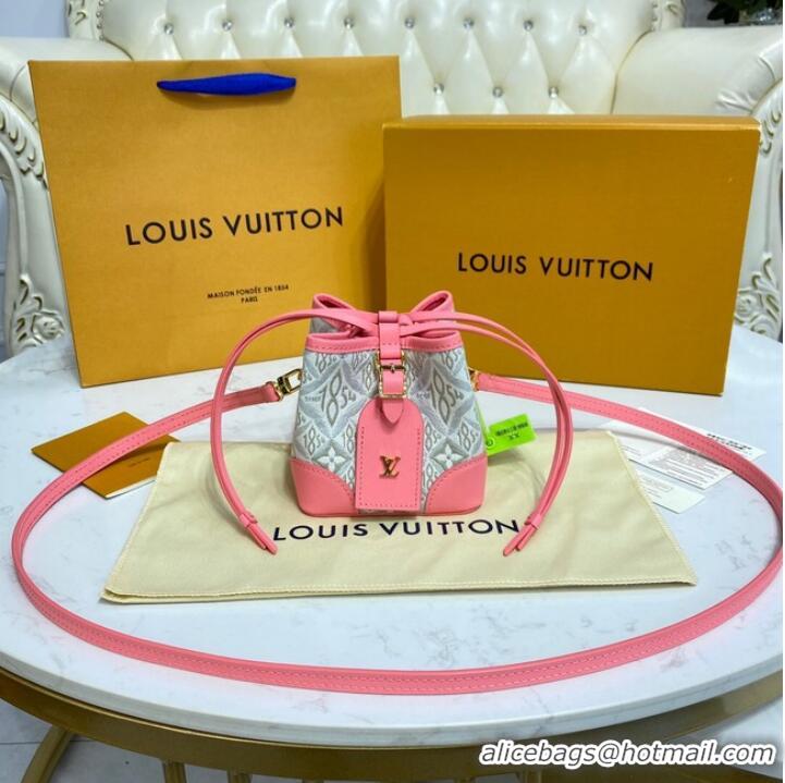 Reasonable Price Louis Vuitton NOE PURSE M81112 Ecru Beige & Pink