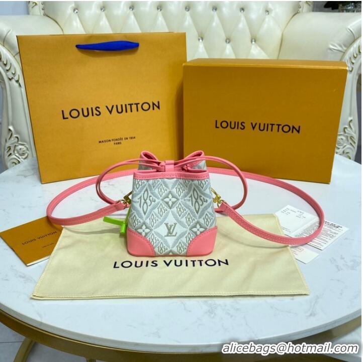 Reasonable Price Louis Vuitton NOE PURSE M81112 Ecru Beige & Pink