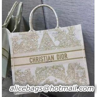 Modern Classic DIOR BOOK TOTE Embroidery C1286-7 Cream