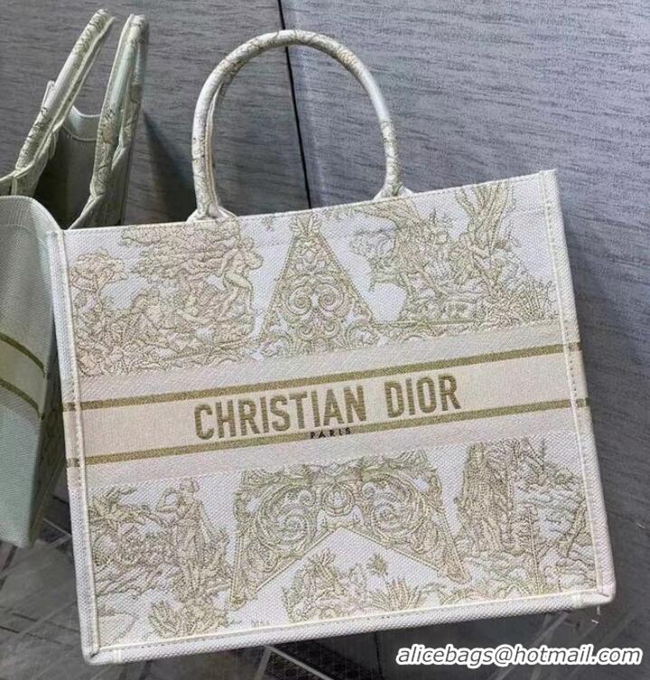 Modern Classic DIOR BOOK TOTE Embroidery C1286-7 Cream