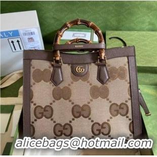 Well Crafted Gucci Diana medium tote bag 655658 brown