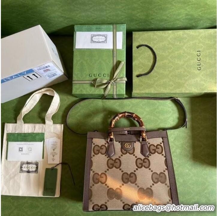 Well Crafted Gucci Diana medium tote bag 655658 brown